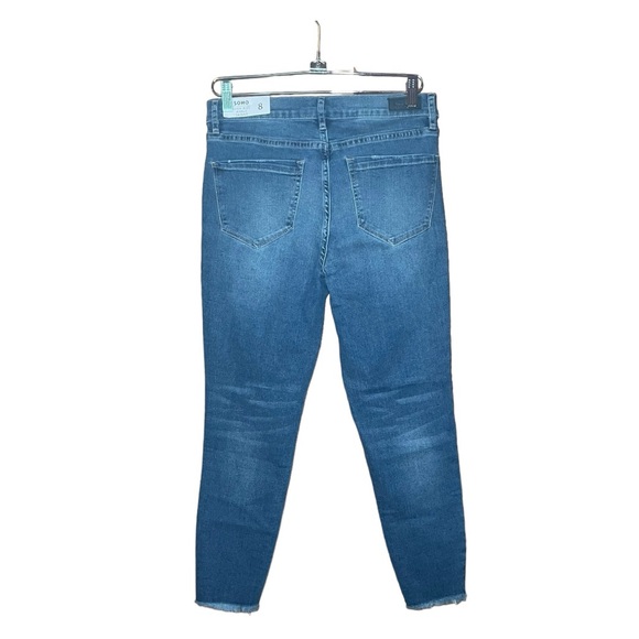 NICOLE MILLER SOHO High Rise Ankle Skinny with Shark Bite Hem 8 NWT - Picture 6 of 8